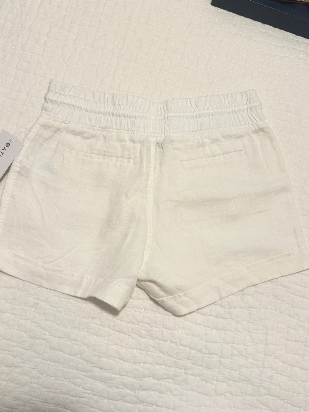 Athleta White Linen Cabo Shorts - Picture 5 of 5